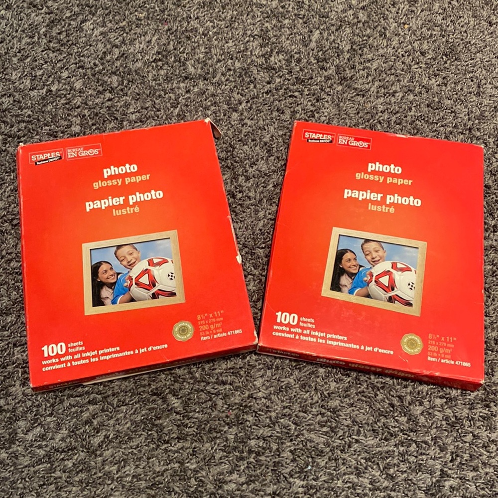 Photo glossy printing paper